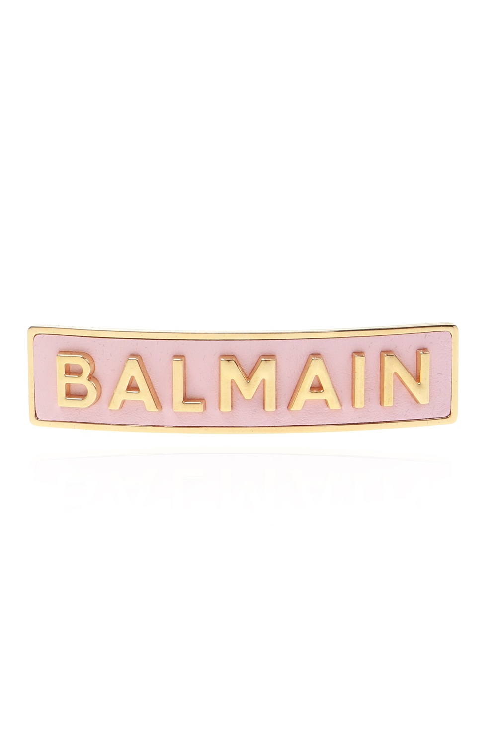 balmain short Hair clip with logo